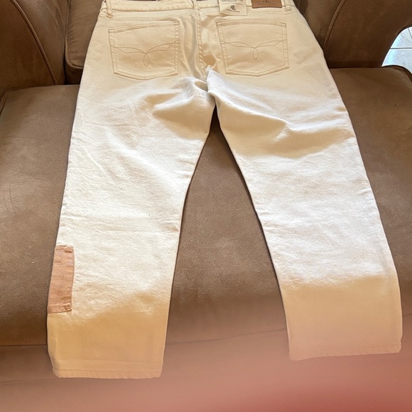 Ralph Lauren White and Tan Women Jeans - Picture 6 of 7